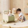 Deer COCO Kids Toy Storage Organizer Shopping Cart Toy Box For Baby, Push Cart Multifunctional Toddler Toy Chest Organizers Storage Bins For Living Room/Playroom/Bedroom (W&G Whale) view 2