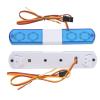 CFTGIW RC LED Light Simulation Design 4 Modes RC Fl Lamp LED Alarming Light for 1/8 1/10 RC Cars Blue RC Our Light Uses The Receiver Power Source The RC LED LightLED LightRC LightRC Fl view 4