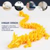 3D Printed Dragon Egg with Dragon Inside,12 Inch 3D Printed Dragon Egg Fidget ToyHome Office Decor Executive Desk Toys for Autism/ADHD (Silk White) view 4