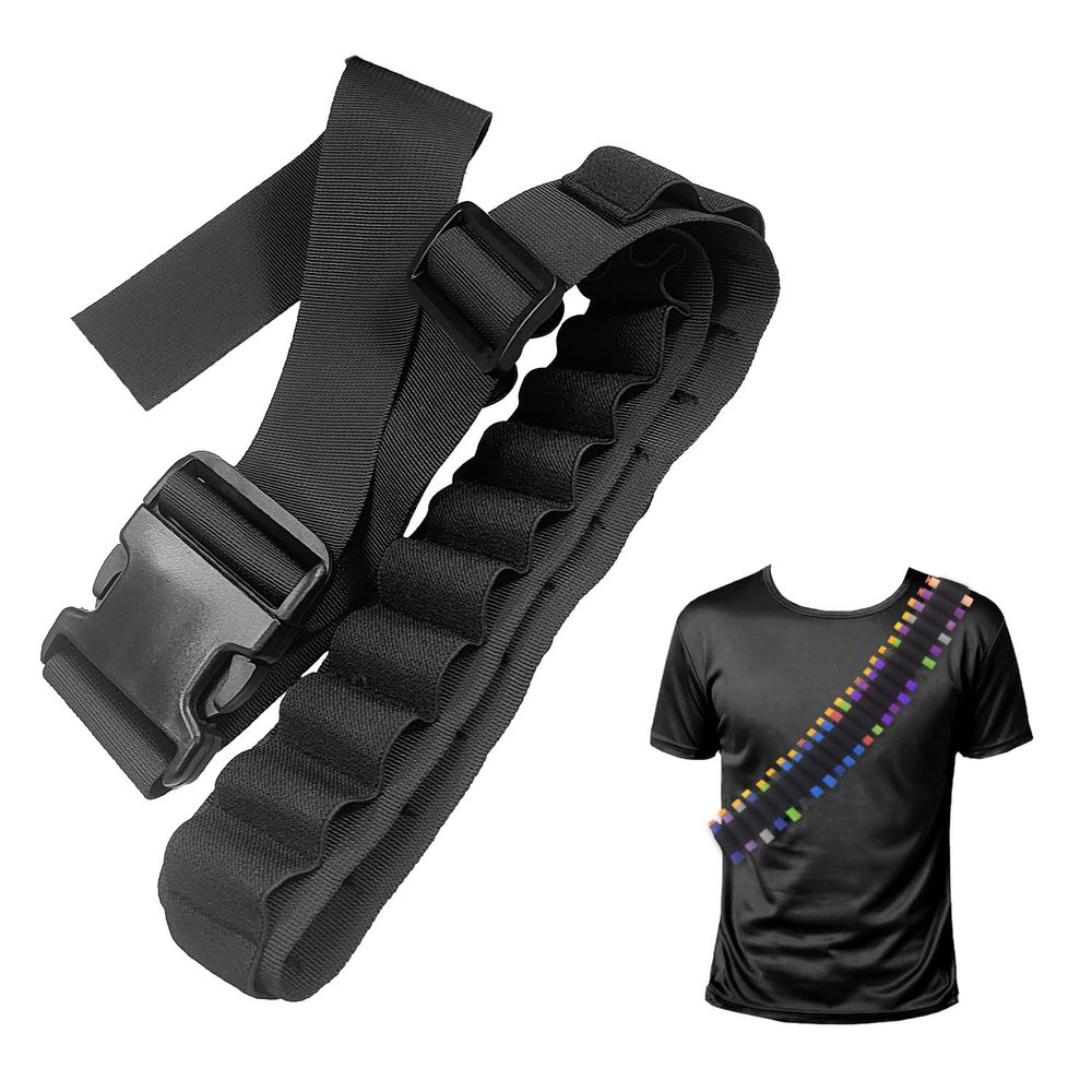 BOROLA 27 Holes Quick Release Dart Adjustable Nylon Belt Bandolier