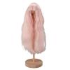 1/4 Doll Wig, Long Curly Hair with Bangs, High Temperature Silk, Large Volume, Pink, for Ball Joint Dolls view 1