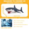AENIMELY Large Rubber Shark 22inch Soft Filled Big Rubber Sea Educational Toys Ocean Animal Model Plastic Action Figure Bath Swimming Toys Kids Gift Decor view 2