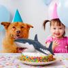 AENIMELY Large Rubber Shark 22inch Soft Filled Big Rubber Sea Educational Toys Ocean Animal Model Plastic Action Figure Bath Swimming Toys Kids Gift Decor view 3