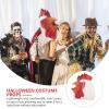 Alasum Halloween Rooster Mask Cosplay Headgear Animal Costume Accessory for Party Realistic Design Fits for Themed Events and Festive Gatherings view 3