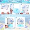 156PCS Under the Sea Baby Shower Decoration - Ocean Animals Theme Birthday Supplies - Includes Welcome Banner, Hanging Swirls, Honeycomb Centerpieces for Kids Party Favors view 4