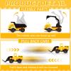12 Pcs Construction Party Favors Engineering Trucks Small Digger Truck Toys Christmas Gifts Pull Back Vehicles Mini Excavator Toy Car Set for Kids Birthday Boys Girls Stocking Stuffers (Excavator Set) view 3