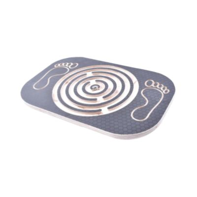 SM SunniMix Wood Wobble Balance Board Balancing Board Portable Sensory Training Strength