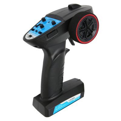 ANGGREK 3 Channel Transmitter, RC Car Controller Built in Antenna Comfortable Grip Good Compatibility 2.4Ghz Receiver for RC Boat Crawler