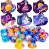 30 Pack Valentines Gifts for Kids Galaxy Slime Valentines with Valentine Day Cards for Valentine Party Favors Valentines Cards for Kids Classroom Boys Valentines for School view 1