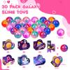 30 Pack Valentines Gifts for Kids Galaxy Slime Valentines with Valentine Day Cards for Valentine Party Favors Valentines Cards for Kids Classroom Boys Valentines for School view 2
