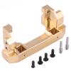 Acouto 4 4essing Model Vehicle Accessory Brass Front Bumper Mount for RC Crawler Car Compatible with view 2