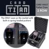 Card Titan Vault Trading Card Storage Box - Lockable Sports Cards Hard Case with Spring-Loaded Pushers for Top Loaders & Graded Cards - 2 Row view 2