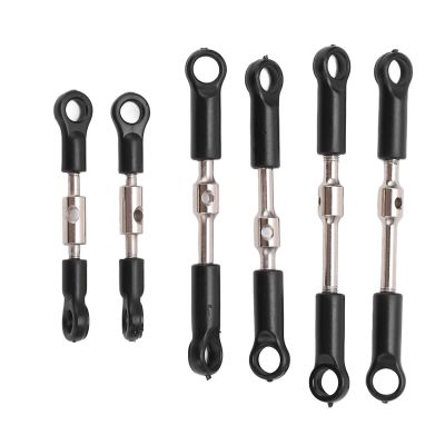 Acouto Spurstange Tie Rods for 124016 RC Tie Link Rods Set for 144001 144002 124018 124019 124017 124016 Remote Control Car Steering Linkage Bar Kit