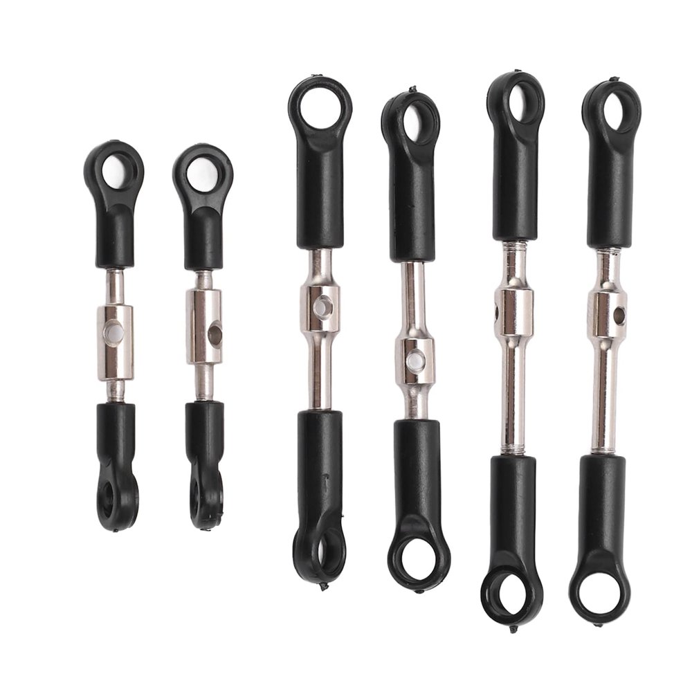 Acouto Spurstange Tie Rods for 124016 RC Tie Link Rods Set for 144001 144002 124018 124019 124017 124016 Remote Control Car Steering Linkage Bar Kit