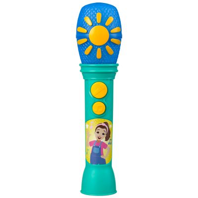 eKids Ms Rachel Toy Microphone for Kids, Includes Built-in Music and Lights, Toddler Toys for Ages 18 Months and Up (Green)