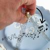 DRW Musical Carousel Resin with String in Blue and White 12 x 12 x 19 cm view 3
