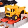 Mini Dig Vehicle Motorized Playset Construction Site Garage with Front Loader and Helicopter view 3