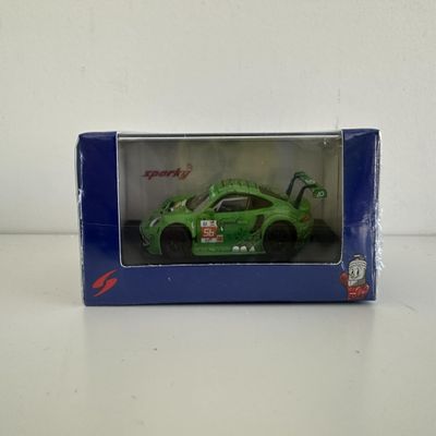 1/64 Sparky 2023 911 RSR - 19 No.56 Project 1 - AO Le Mans 24H PJ Hyett - G. Jeannette - M. Cairoli Deicast Car Model - Y307