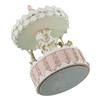 DRW White and Pink Resin Musical Carousel with String 12 x 12 x 19 cm view 2