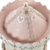 DRW White and Pink Resin Musical Carousel with String 12 x 12 x 19 cm view 3