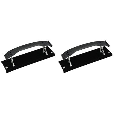 2X Carbon Fiber Tail Wing Rear Spoiler for 1/10 RC Drift Car On-Road Racing Car Upgrade Parts