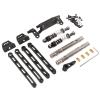 Suitable for MN Model 1/12RC Car MN78 MN82 MN168 Metal Upgrade Accessories Rod Shock Absorber Transmission Shaft Set(Black) view 3
