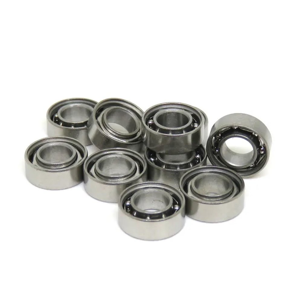 10pcs 4x10x3mm SMR104 Open Stainless Steel Ball Bearing L1040 SMR104 SSMR104 Reel Bearing 4 * 10 * 3 RC Bearing CEGQOXSH