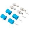 4PCS MORFUM RC Wheel Spacers 12mm Hex Drive Hubs Combiner Coupler Aluminum 15mm Offset Extension Drive Adapter for 1/10 RC Crawler Car Upgrades (Blue) view 2
