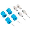 4PCS MORFUM RC Wheel Spacers 12mm Hex Drive Hubs Combiner Coupler Aluminum 15mm Offset Extension Drive Adapter for 1/10 RC Crawler Car Upgrades (Blue) view 3
