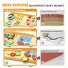 BlueWood Wooden Wall Busy Board Panels, Toddler Learning Activity Center, Montessori Philosophy Sensory, Educational Toys, Conducive to All-Round Development - School Bus view 3