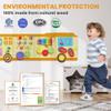 BlueWood Wooden Wall Busy Board Panels, Toddler Learning Activity Center, Montessori Philosophy Sensory, Educational Toys, Conducive to All-Round Development - School Bus view 4
