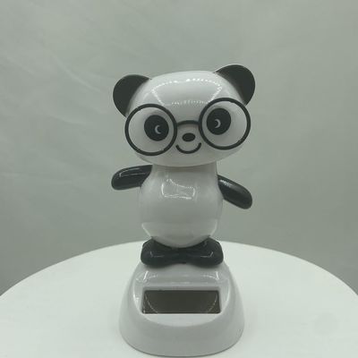 Solar Powered Dancing Car Decoration, ABS Plastic, 14+ Ages (Panda)