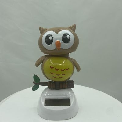 Solar Powered Dancing Car Decoration, ABS Plastic, 14+ Ages (owl)