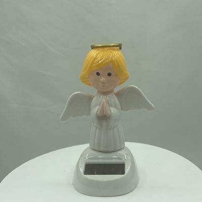 Solar Powered Dancing Car Decoration, ABS Plastic, 14+ Ages (Angel)