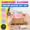 4pcs Handmade Soft Cookie Squishy Silicone Stress Relief Squishy Toy Pink Cookie Dessert Kawaii Squishies PVC New 5523BGoy Stress Relieving Fur Ball OPP Packaging Gifts (4pcs) view 2