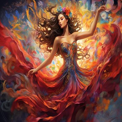 Dancer Woman Jigsaw Puzzle for Adults - Girl in The Red Dress Challenging Educational Game Fun Family Activities Puzzle Floor Props Kid Gift Unzip Toy Wooden Puzzles 1000 Piece
