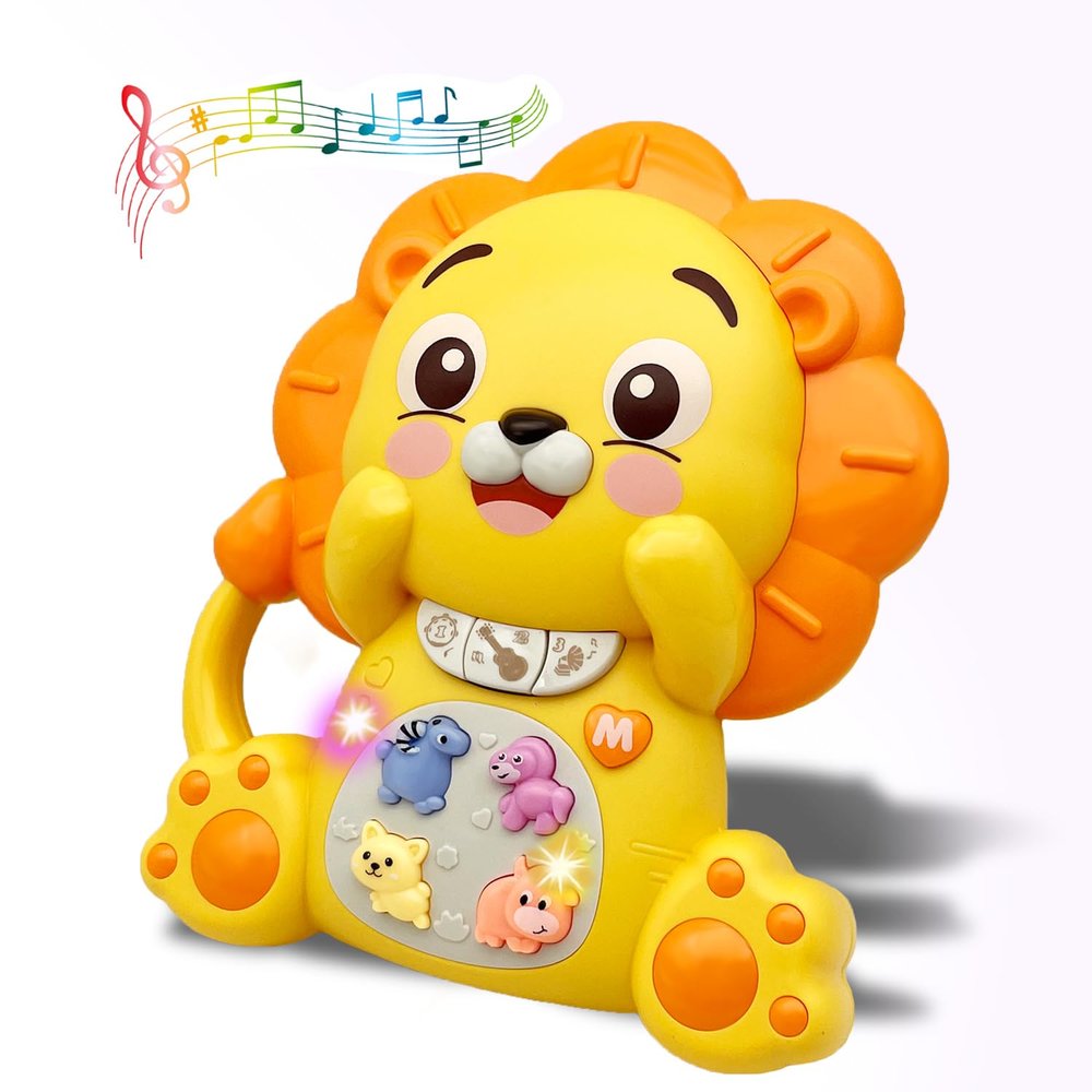 Baby Musical Toys for 1 Year Old Boys and Girls, 12-18 Months Light Up Music Toddler Early Learning Educational Piano Keyboard Infant Toys, 1 Year Old Baby Boy Girl Toys Gifts(Lion)