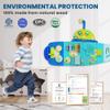 BlueWood Wooden Wall Busy Board Panels, Toddler Learning Activity Center, Montessori Philosophy Sensory, Educational Toys, Conducive to All-Round Development - Submarine view 4
