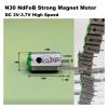 12mm*10mm FK-N30 Carbon Brush electronic starter DC 3V 3.7V High Speed DIY RC Toy Car Helicopter CEGQOXSH view 2