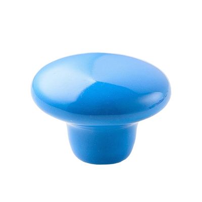 10Pcs/Sets Ceramic Handle Garden Ceramic Single Hole Handle Children's Room Cabinet Drawer Handle Furniture Hardware Knob Pulls - (Color: Blue1)