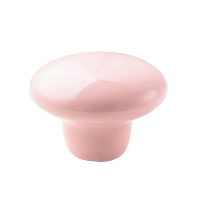 10Pcs/Sets Ceramic Handle Garden Ceramic Single Hole Handle Children's Room Cabinet Drawer Handle Furniture Hardware Knob Pulls - (Color: Pink-1)