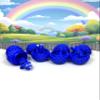4PC 3D Printed Dinosaur Animal Toy, Articulated Mini Tyrannosaurus Rex Stegosaurus Triceratops Dinosaur, Fidget Toy Gift Desk Toy Home Decoration-MD001-BLUE view 3
