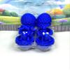 4PC 3D Printed Dinosaur Animal Toy, Articulated Mini Tyrannosaurus Rex Stegosaurus Triceratops Dinosaur, Fidget Toy Gift Desk Toy Home Decoration-MD001-BLUE view 4