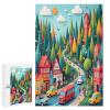 1000 Piece Jigsaw Puzzle City with Various Building for Educational Gifts for Teens Decompression Christmas view 1