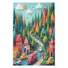 1000 Piece Jigsaw Puzzle City with Various Building for Educational Gifts for Teens Decompression Christmas view 3