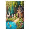 1000 Piece Adult and Youth Colorful Animals Puzzles Deer and Rabbits Fantastical Mushrooms Fun and Challenging Animals Themed Puzzles Great Gift for Family and Friends Dimensions view 3