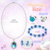 36pcs Princess Play Jewelry Set for Little Girls Ages 4-6, Kids Costume Dress Up Jewelry Necklace Bracelet Rings for Toddlers, Childrens Princess Valentines Party Favors Gift 3 4 5 6 7 8 Year Old Girl view 2