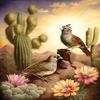 1000 Piece Adult Puzzle, Desert Cactus Flowers and Birds, Children's Puzzle Game Educational Gift, Room Decor view 1