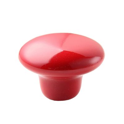 10Pcs/Sets Ceramic Handle Garden Ceramic Single Hole Handle Children's Room Cabinet Drawer Handle Furniture Hardware Knob Pulls - (Color: Red)