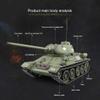 Kooteyybhyy Remote Control Tank, 1:16 RC Soviet T-34 Medium Tank RC Military Vehicle Model RC Tank, Tank Military Vehicle Model RC Tank Vehicle with Smoke Sounds for Adults view 3